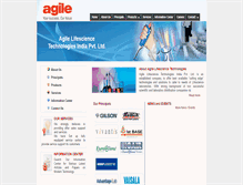 Tablet Screenshot of agilelifescience.com